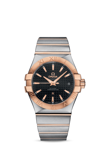 Omega Constellation Co-Axial 35 Stainless Steel / Red Gold / Black